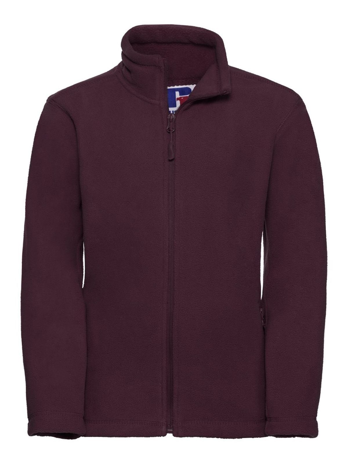 Full Zip Outdoor Fleece Kinder – Russell – Farbe Burgundy – individuell veredelbar