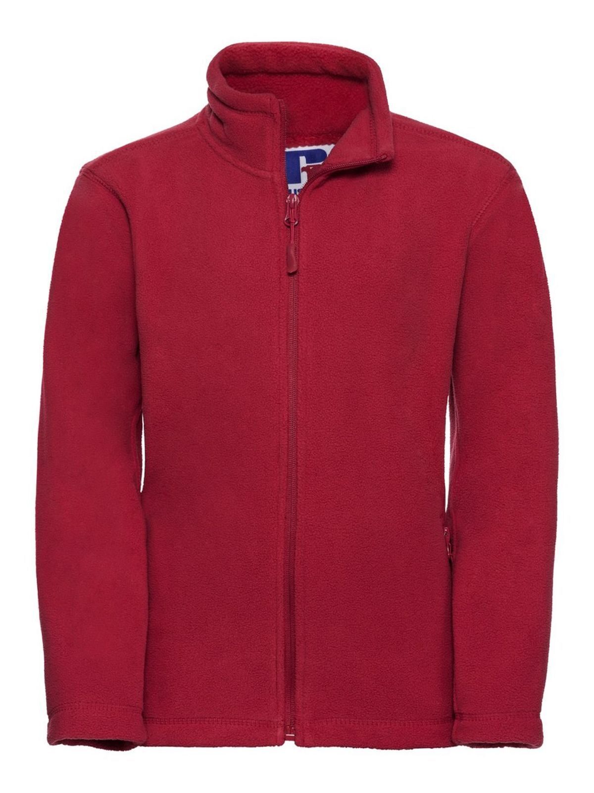 Full Zip Outdoor Fleece Kinder – Russell – Farbe classic red – individuell veredelbar