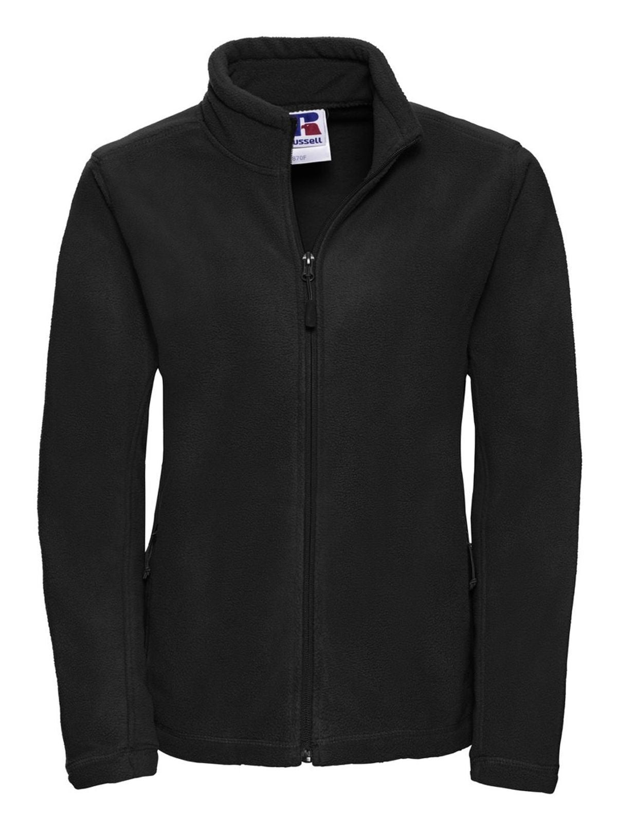 Ladies' Full Zip Outdoor Fleece Damen – Russell – Farbe Schwarz – individuell veredelbar