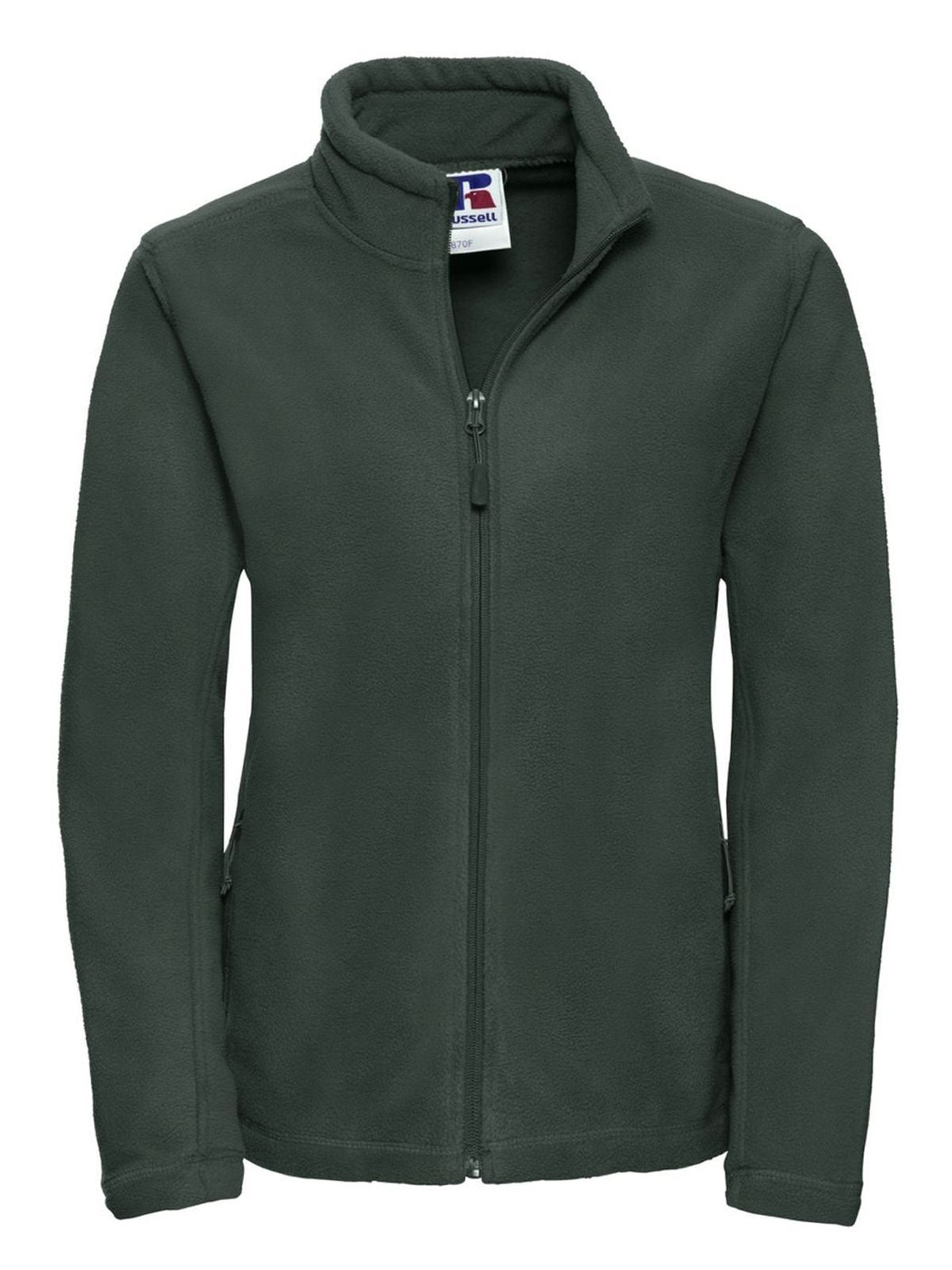 Ladies' Full Zip Outdoor Fleece Damen – Russell – Farbe bottle green – individuell veredelbar