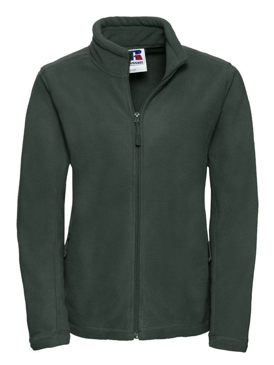 Ladies' Full Zip Outdoor Fleece Damen – Russell – Farbe bottle green – individuell veredelbar