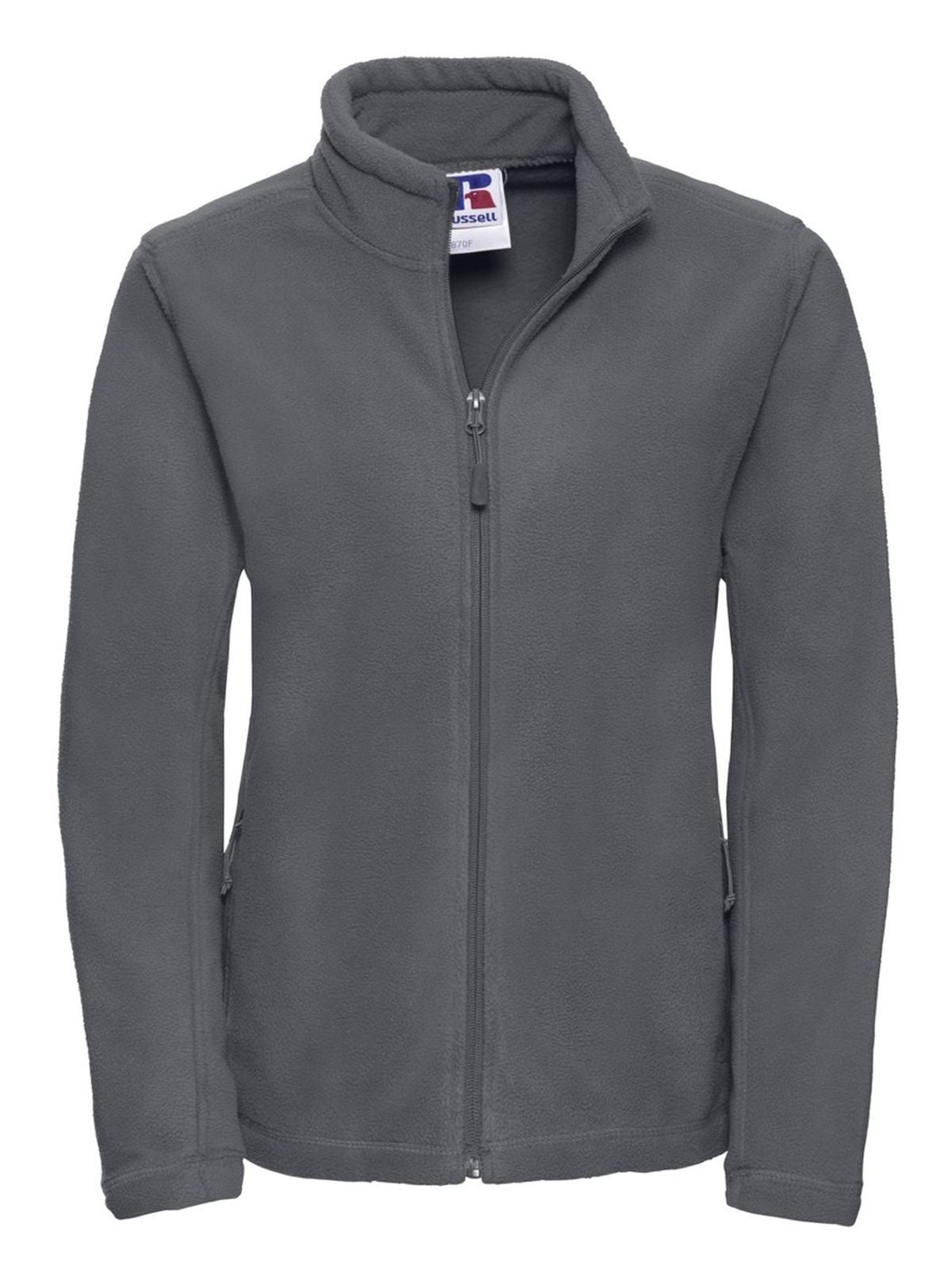 Ladies' Full Zip Outdoor Fleece Damen – Russell – Farbe convoy grey – individuell veredelbar
