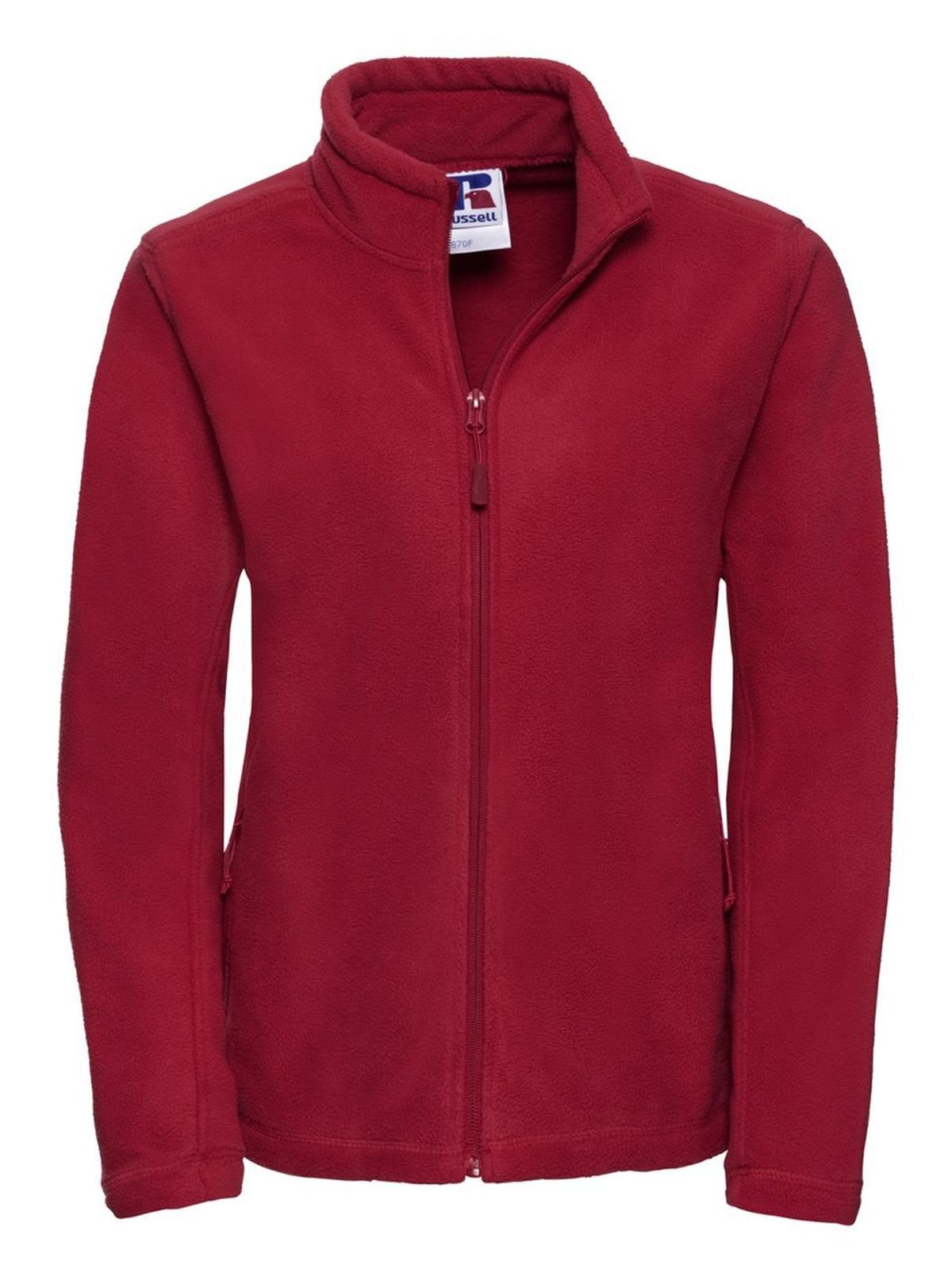 Ladies' Full Zip Outdoor Fleece Damen – Russell – Farbe classic red – individuell veredelbar