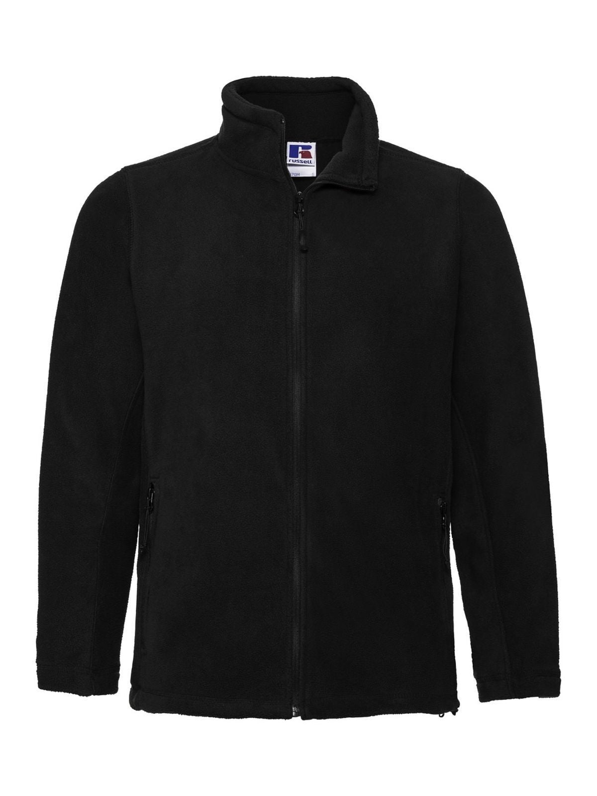 Full Zip Outdoor Fleece Herren – Russell – Farbe Schwarz – individuell veredelbar