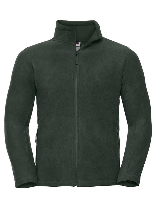 Full Zip Outdoor Fleece Herren – Russell – Farbe bottle green – individuell veredelbar