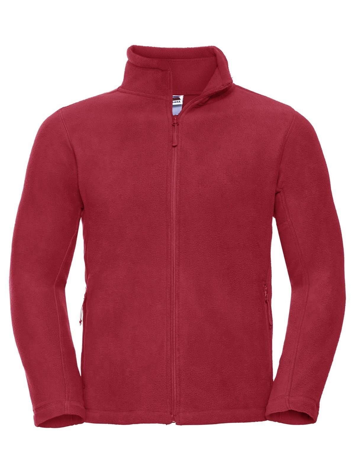 Full Zip Outdoor Fleece Herren – Russell – Farbe classic red – individuell veredelbar