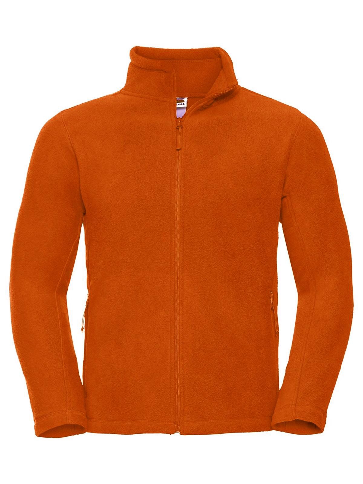 Full Zip Outdoor Fleece Herren – Russell – Farbe orange-out – individuell veredelbar