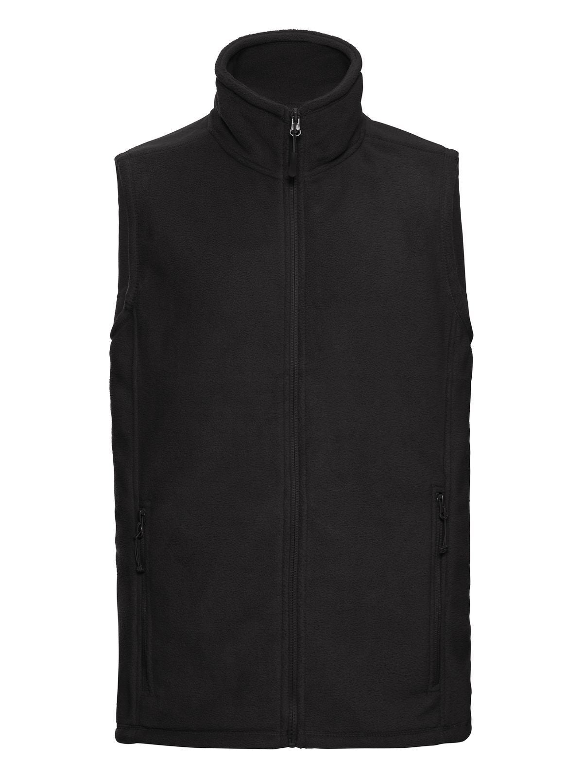 Outdoor Fleece Gilet Herren – Russell – Farbe Schwarz – individuell veredelbar