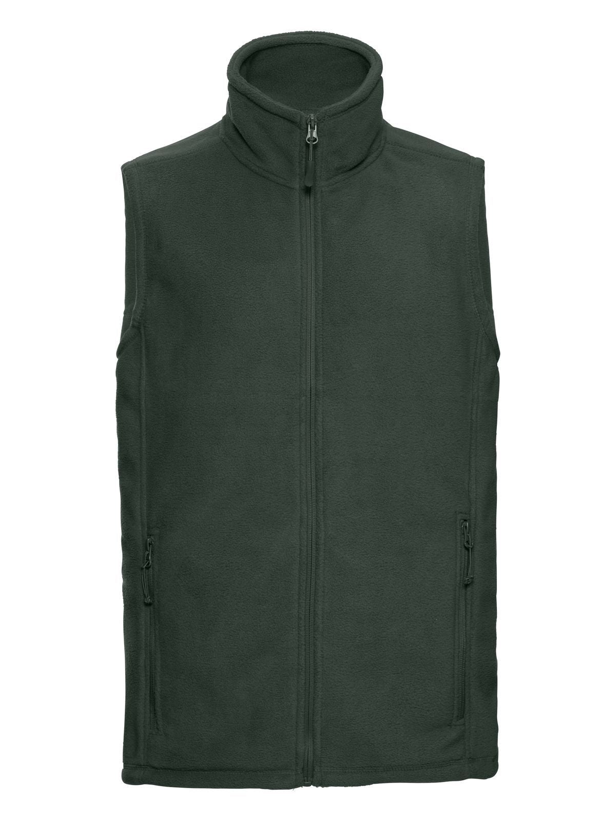 Outdoor Fleece Gilet Herren – Russell – Farbe bottle green – individuell veredelbar