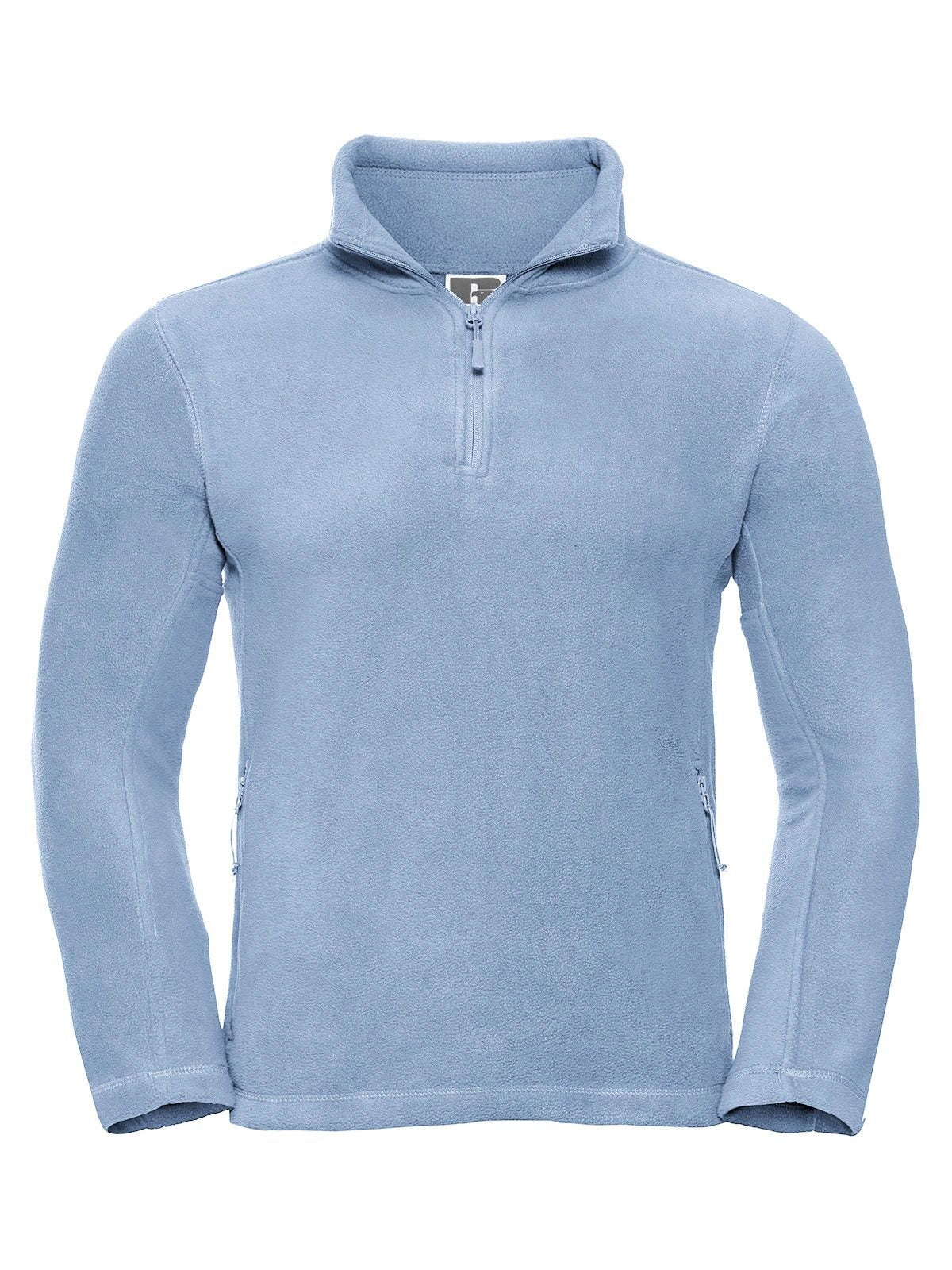 Adults' Quarter Zip Outdoor Fleece – Russell – Farbe convoy grey – individuell veredelbar