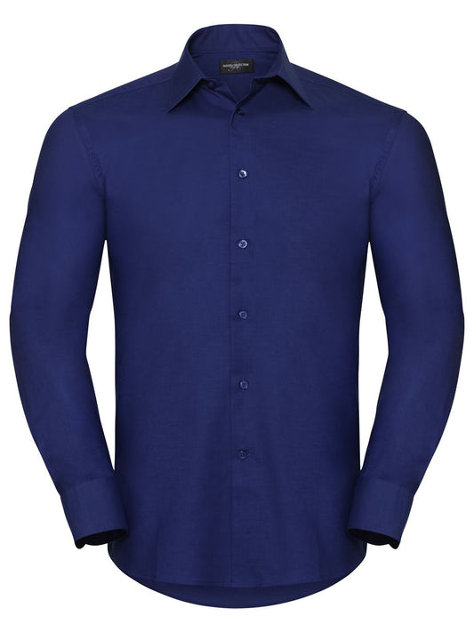 LSL Tailored Oxford Shirt Herren Hemd / Bluse – Russell – Farbe bright royal – individuell veredelbar