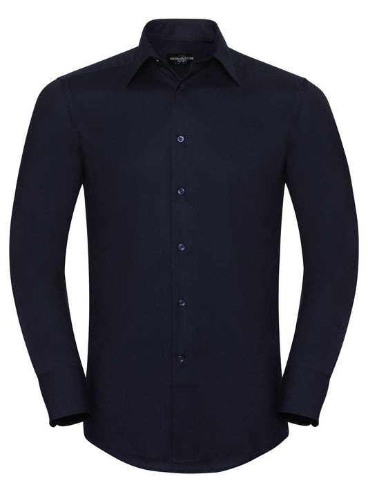 LSL Tailored Oxford Shirt Herren Hemd / Bluse – Russell – Farbe bright navy – individuell veredelbar