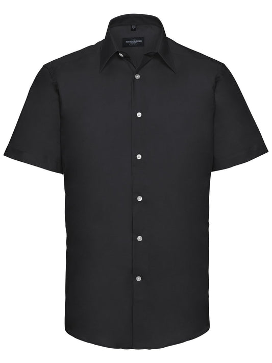SSL Tailored Oxford Shirt Herren Hemd / Bluse – Russell – Farbe Schwarz – individuell veredelbar