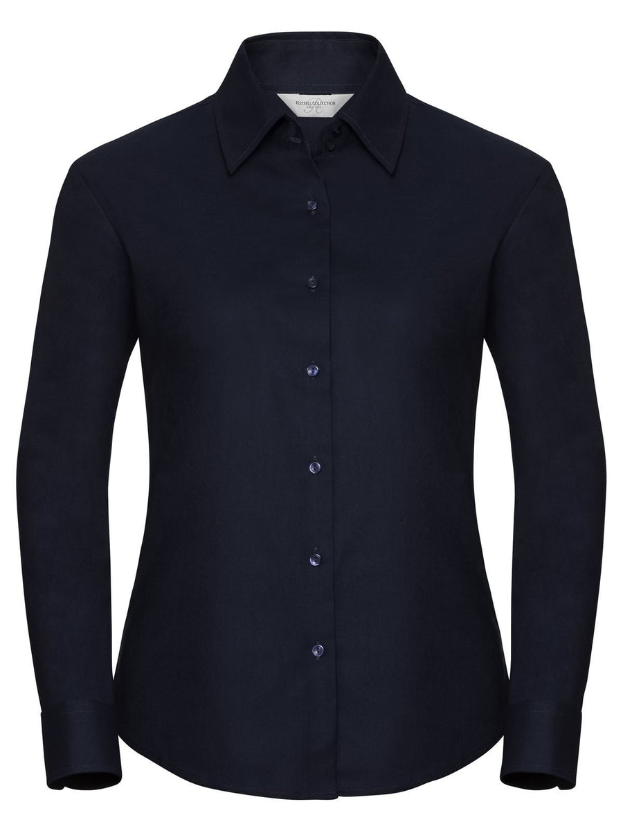 Ladies' Long Sleeve Easy Care Oxford Shirt Damen Hemd / Bluse – Russell