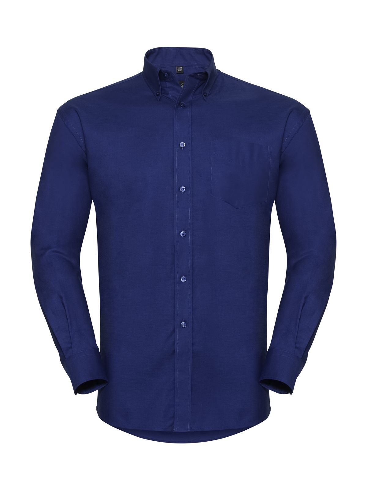 Long Sleeve Easy Care Oxford Shirt Herren Hemd / Bluse – Russell – Farbe bright royal – individuell veredelbar