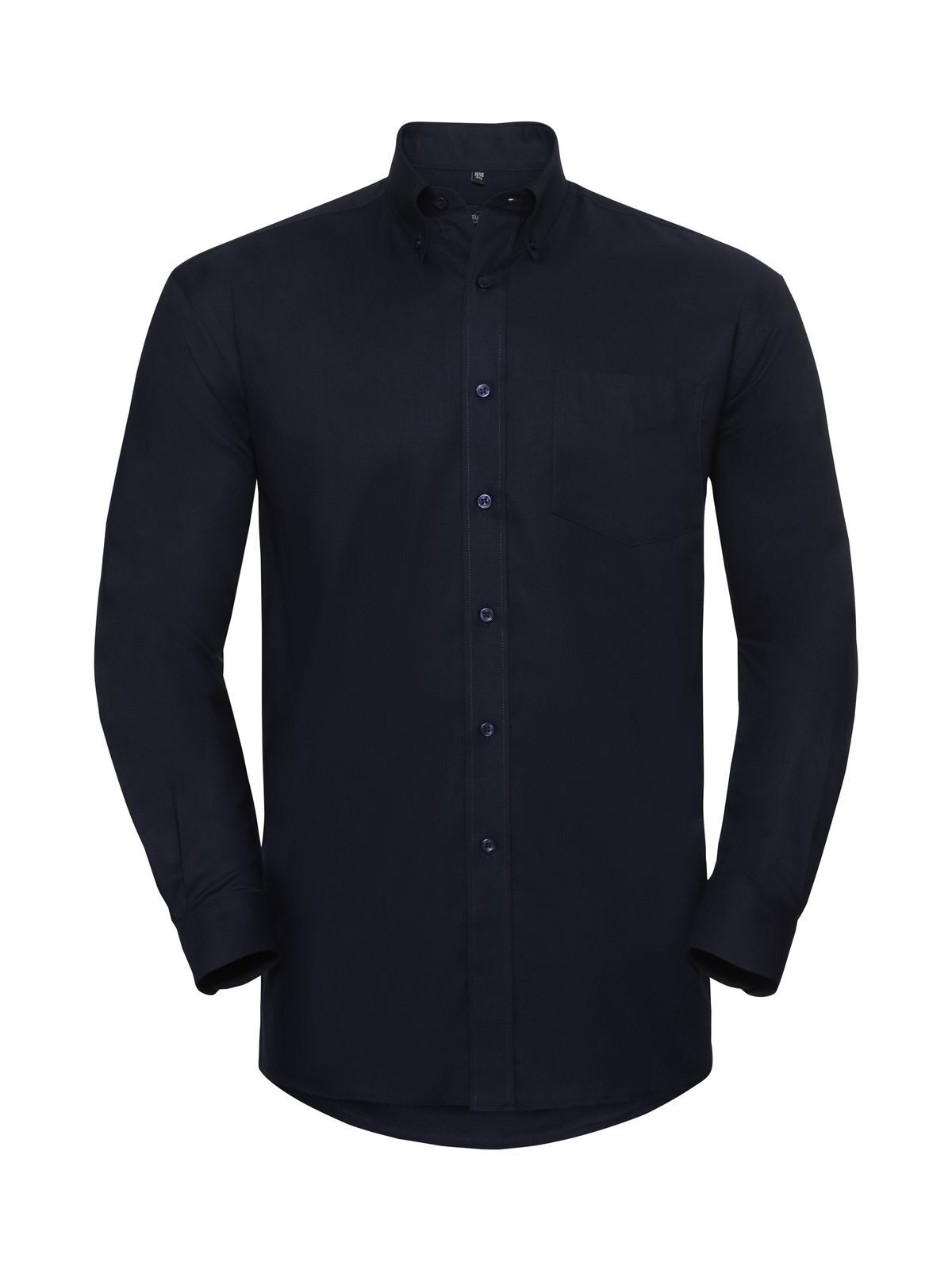 Long Sleeve Easy Care Oxford Shirt Herren Hemd / Bluse – Russell – Farbe bright navy – individuell veredelbar