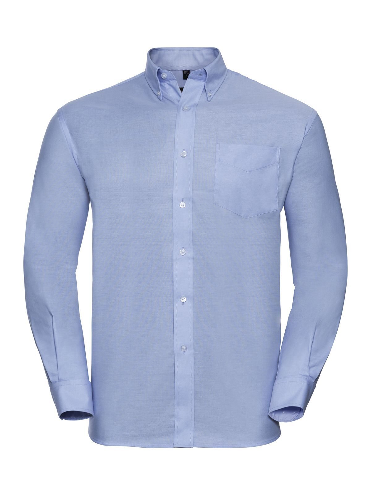 Long Sleeve Easy Care Oxford Shirt Herren Hemd / Bluse – Russell – Farbe oxford blue – individuell veredelbar
