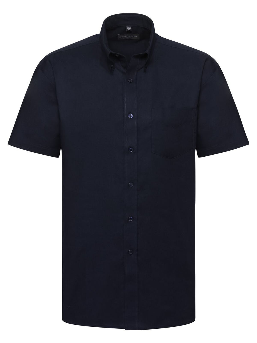 Short Sleeve Easy Care Oxford Shirt Men's Shirt / Blouse – Russell
