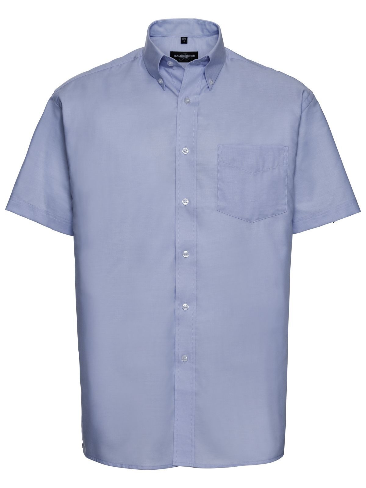 Short Sleeve Easy Care Oxford Shirt Herren Hemd / Bluse – Russell – Farbe oxford blue – individuell veredelbar