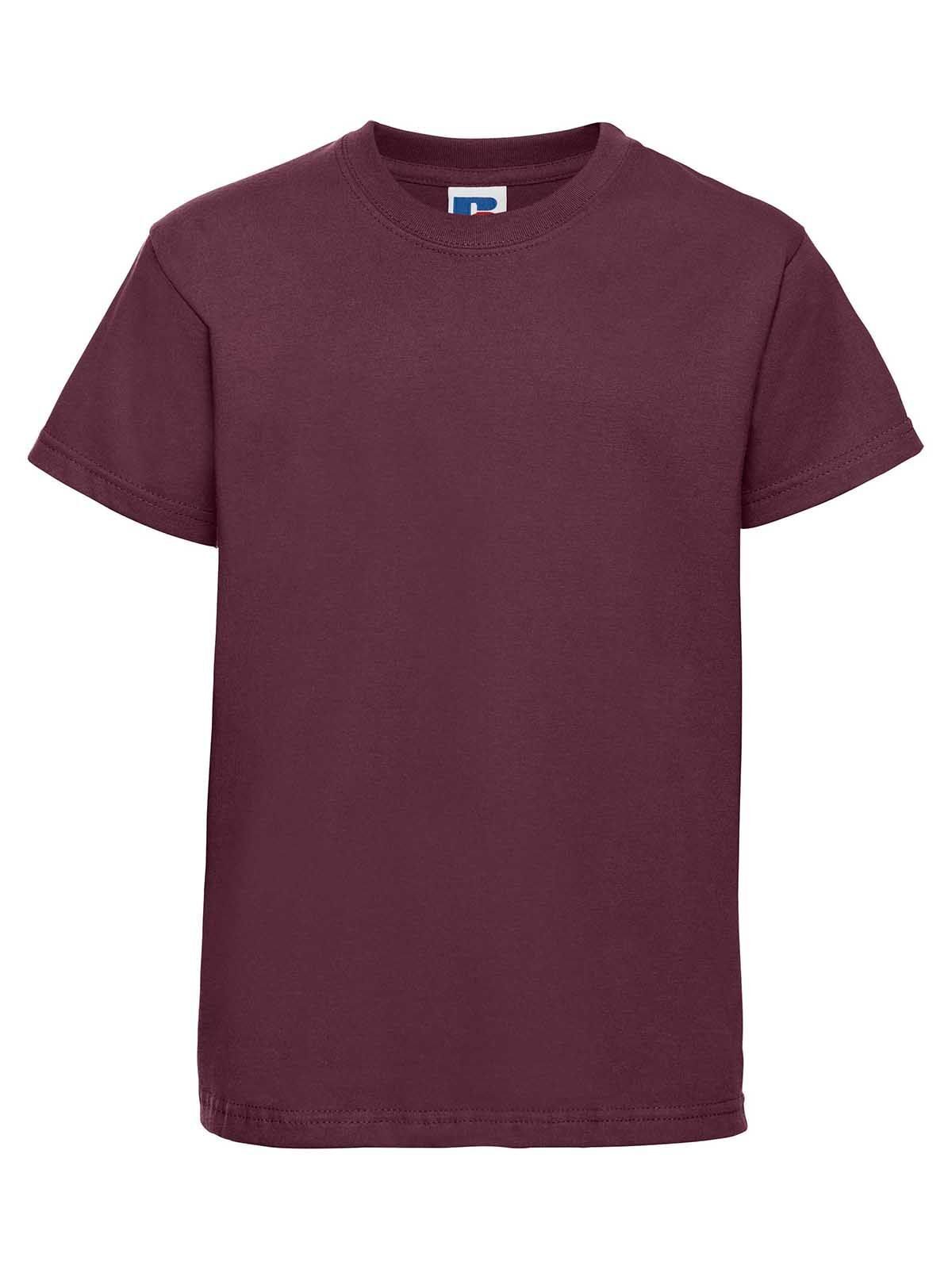 Classic Kinder T-Shirt – Russell – Farbe Burgundy – individuell veredelbar