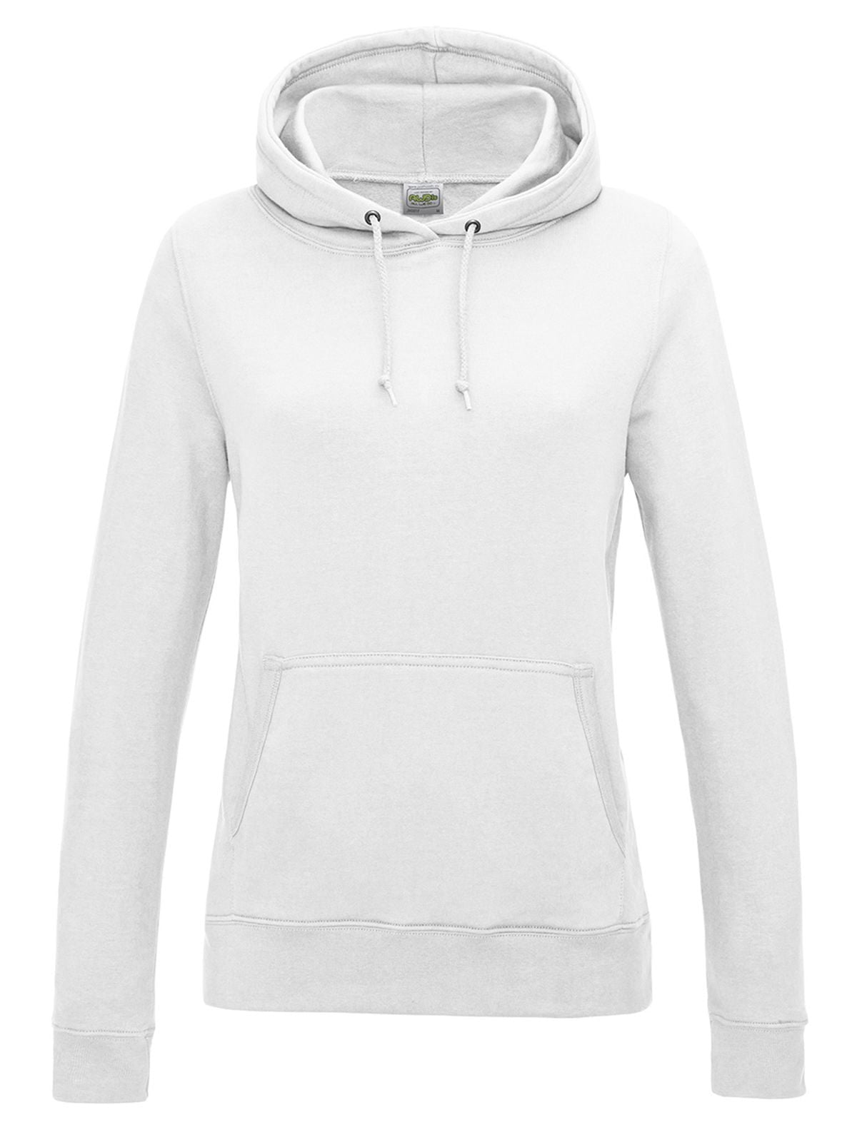 Girlie College Hoodie Damen Sweatshirt / Hoodie – Just Hoods by AWDis – Farbe arctic white – individuell veredelbar