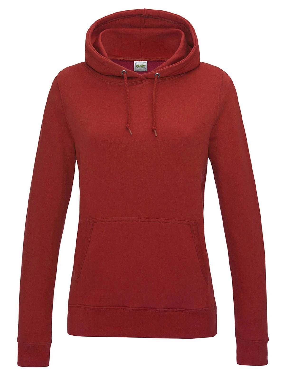Girlie College Hoodie Damen Sweatshirt / Hoodie – Just Hoods by AWDis – Farbe fire red – individuell veredelbar