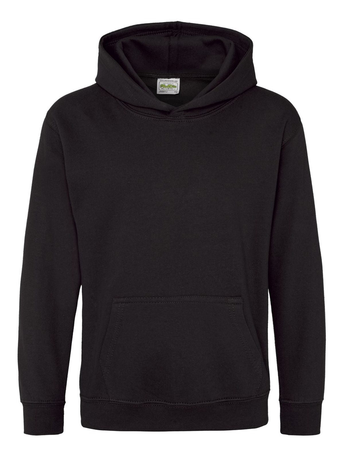 Hoodie Kinder Sweatshirt / Hoodie – Just Hoods by AWDis – Farbe black smoke – individuell veredelbar