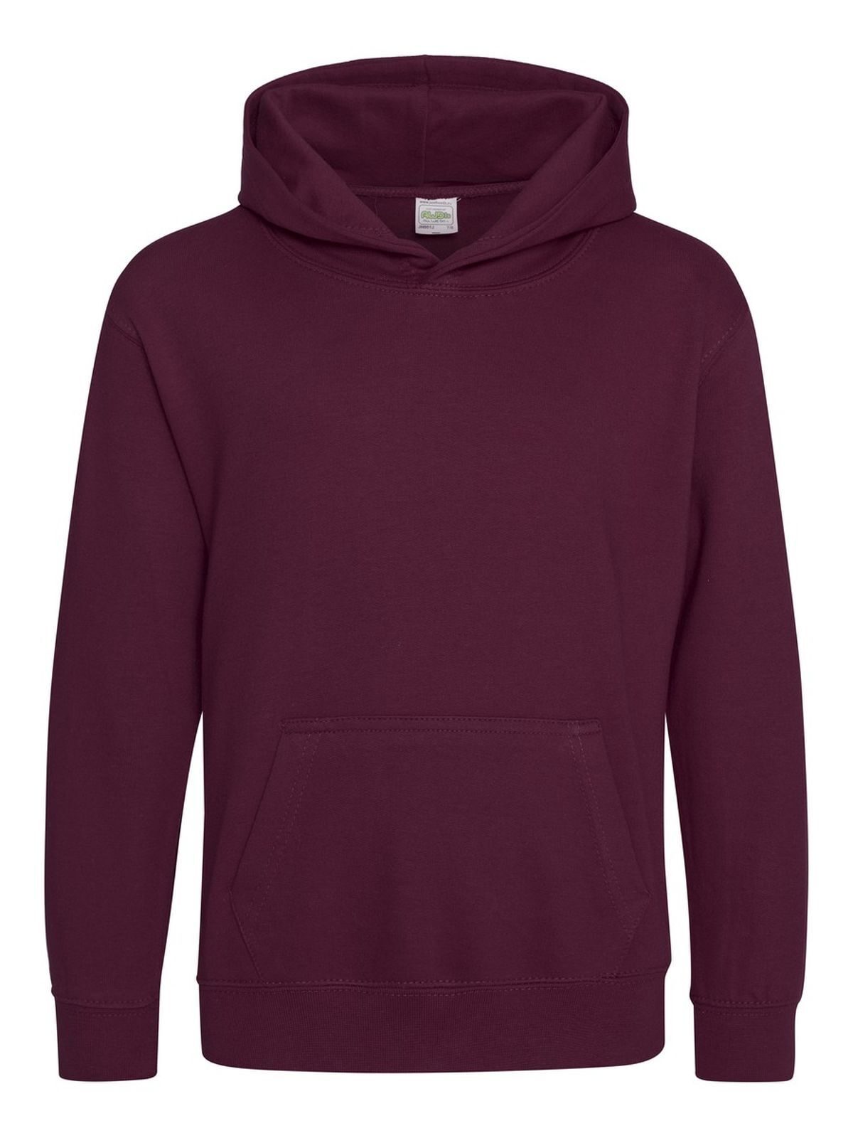 Hoodie Kinder Sweatshirt / Hoodie – Just Hoods by AWDis – Farbe Burgundy – individuell veredelbar