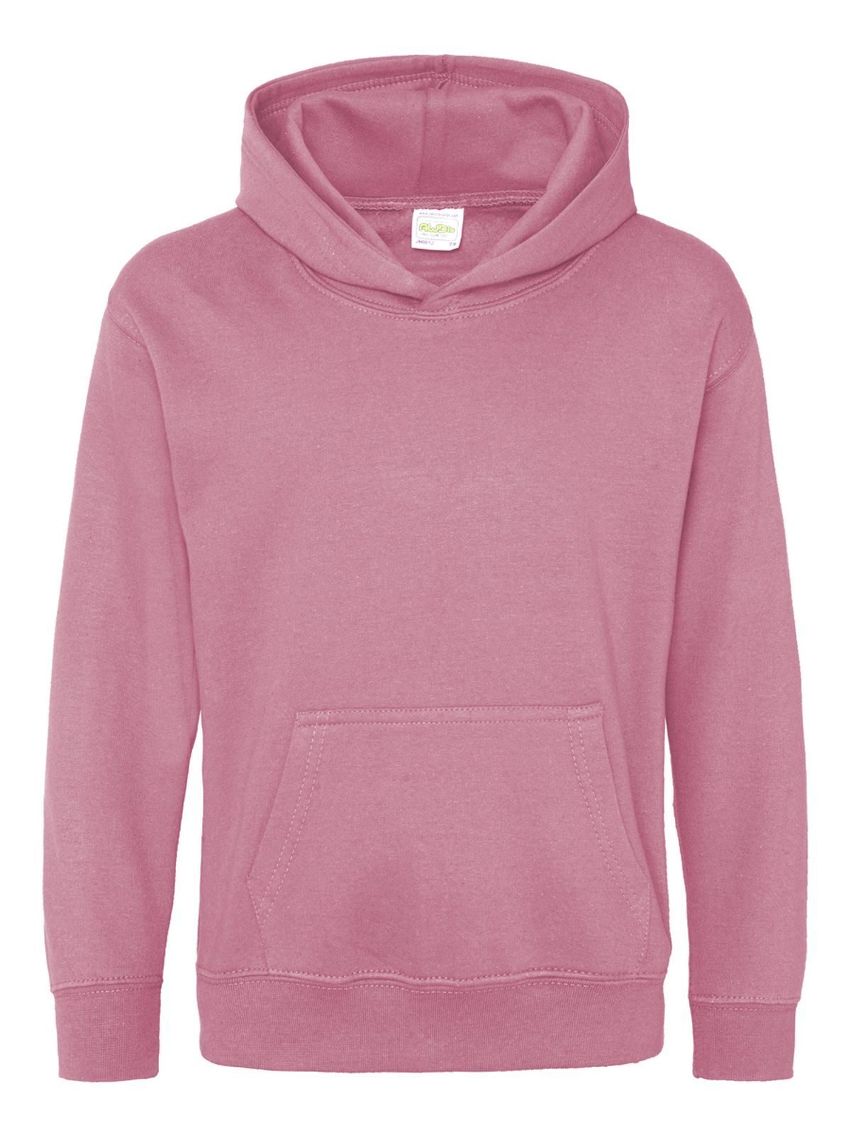 Hoodie Kinder Sweatshirt / Hoodie – Just Hoods by AWDis – Farbe dusty pink – individuell veredelbar