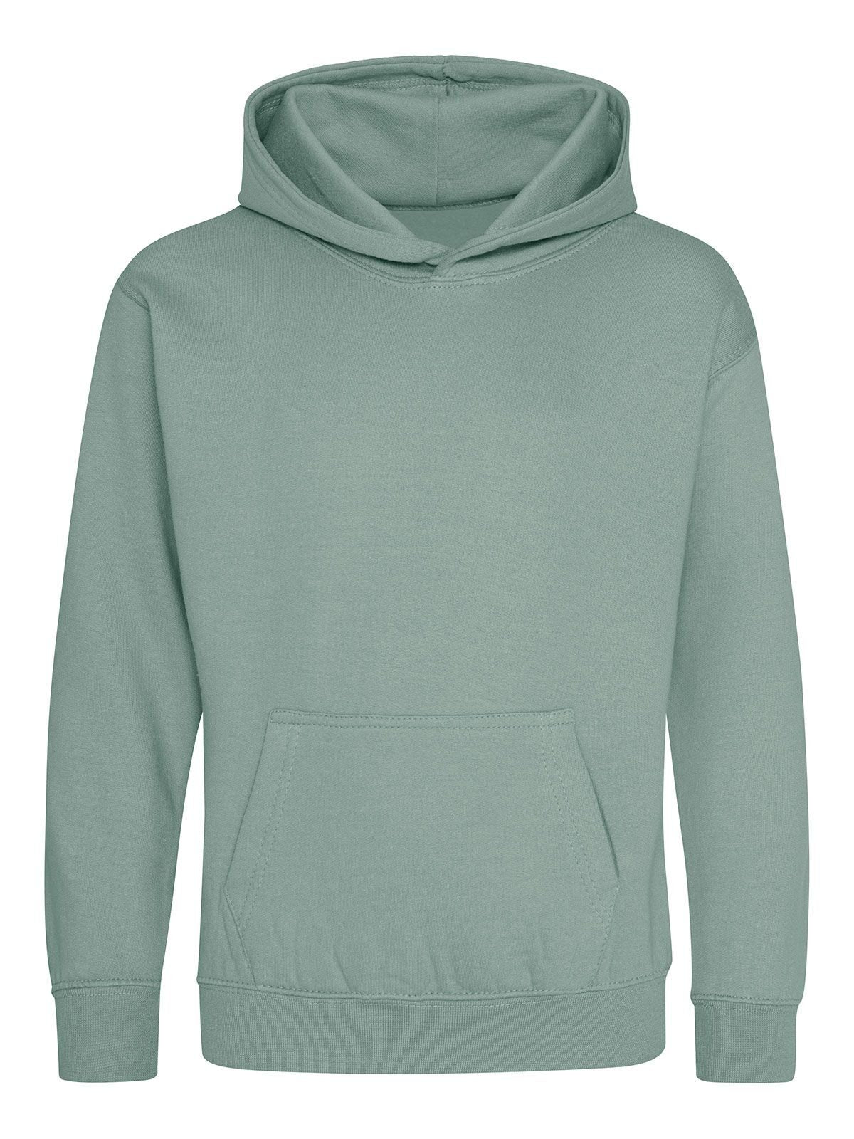 Hoodie Kinder Sweatshirt / Hoodie – Just Hoods by AWDis – Farbe dusty green – individuell veredelbar