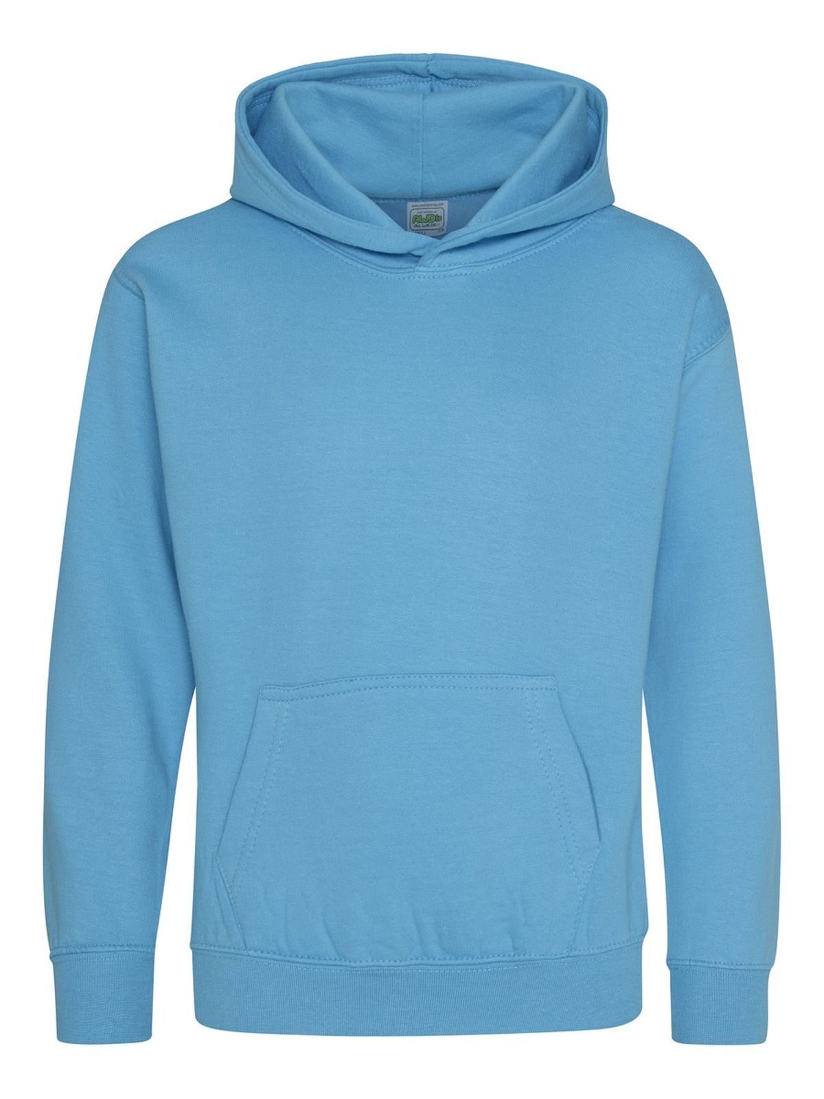 Hoodie Kinder Sweatshirt / Hoodie – Just Hoods by AWDis – Farbe hawaiian blue – individuell veredelbar