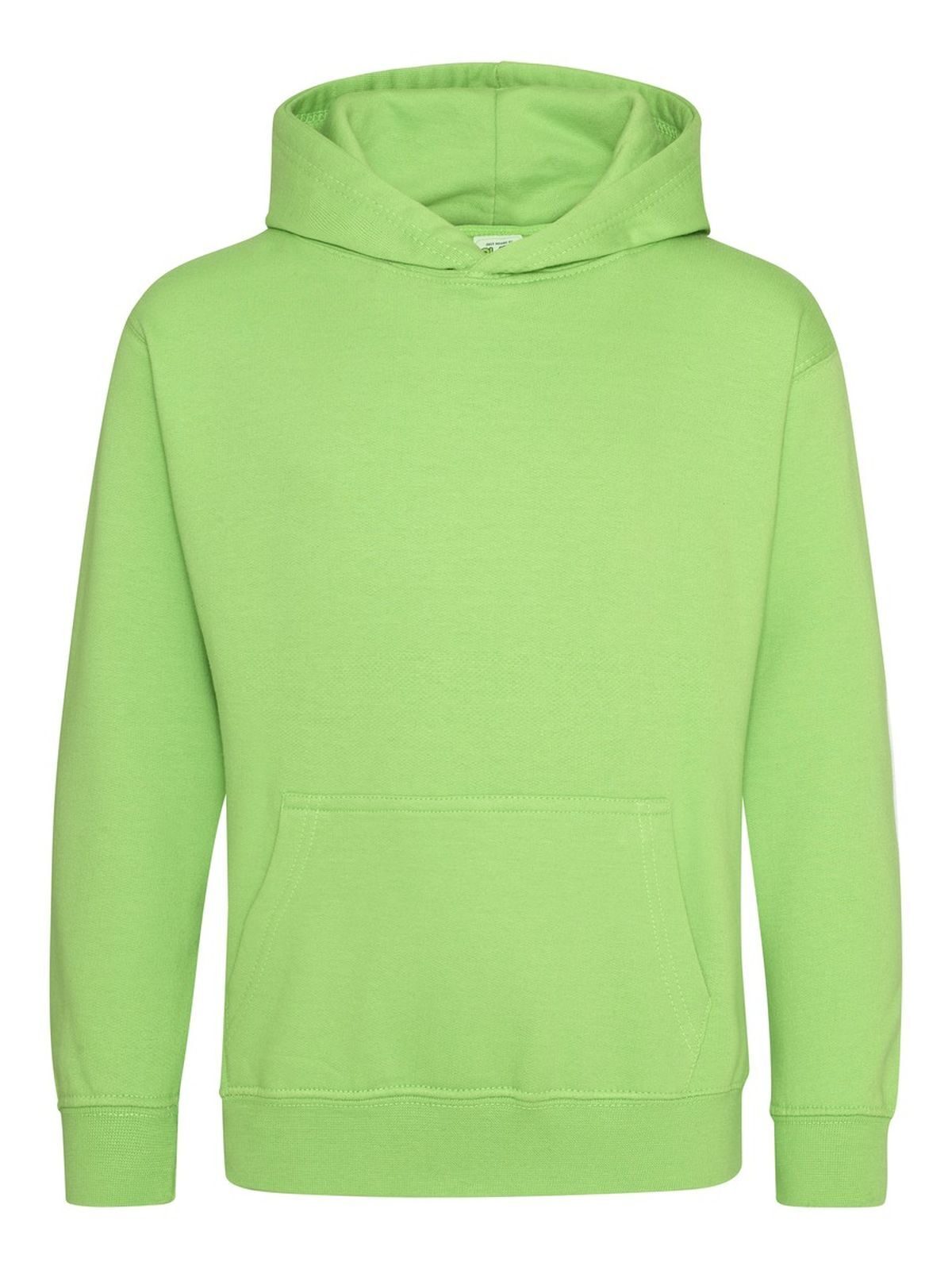 Hoodie Kinder Sweatshirt / Hoodie – Just Hoods by AWDis – Farbe lime green – individuell veredelbar