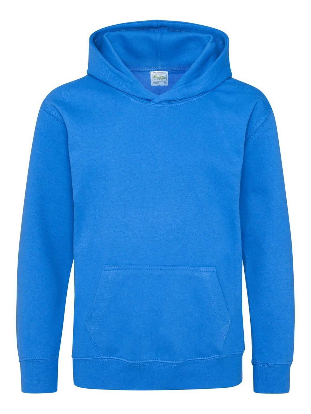 Hoodie Kinder Sweatshirt / Hoodie – Just Hoods by AWDis – Farbe sapphire blue – individuell veredelbar