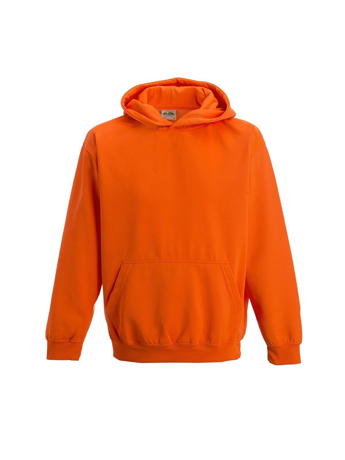 Electric Hoodie Kinder Sweatshirt / Hoodie – Just Hoods by AWDis – Farbe electric orange – individuell veredelbar