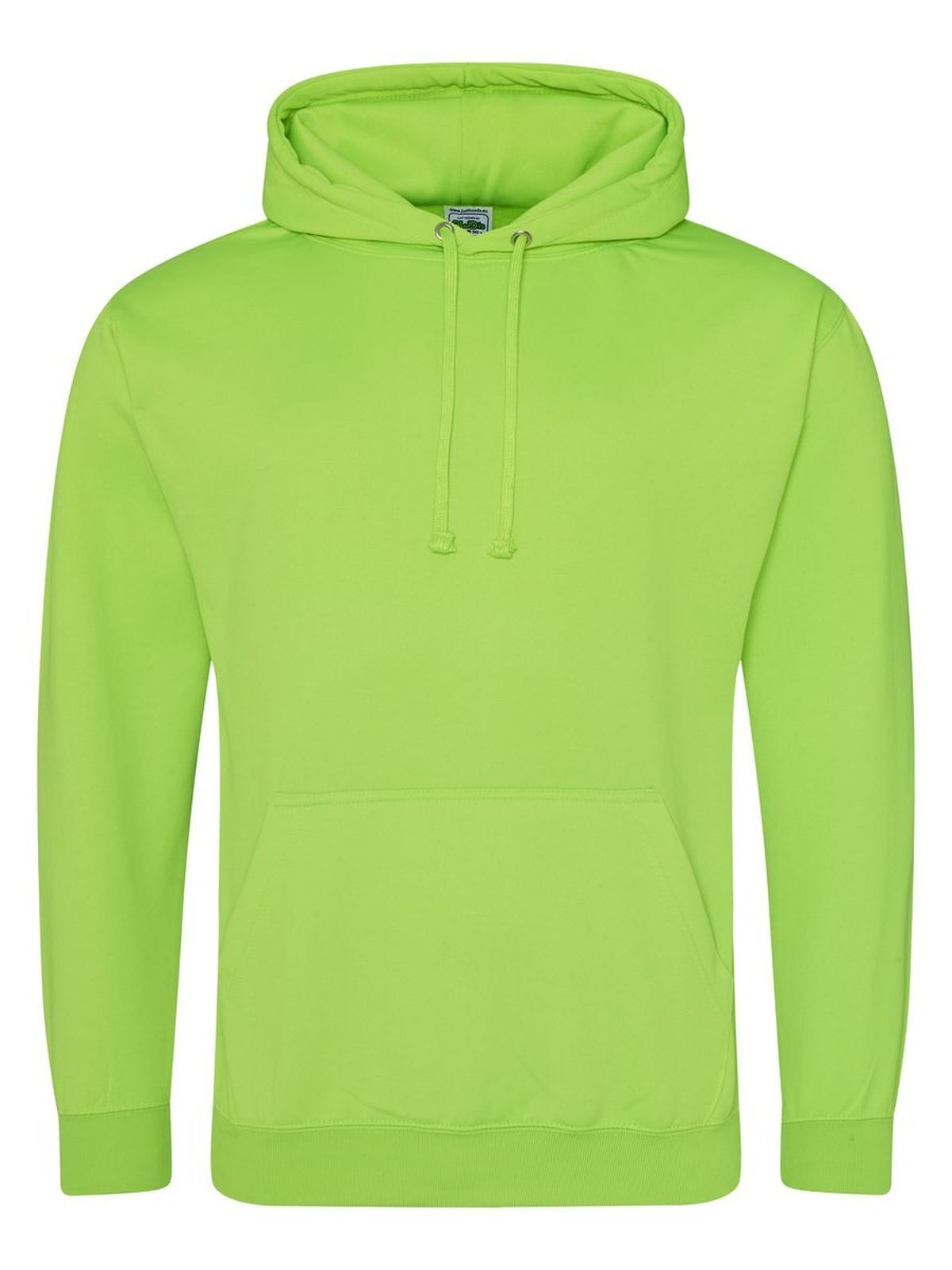Electric Hoodie Herren Sweatshirt / Hoodie – Just Hoods by AWDis – Farbe electric green – individuell veredelbar