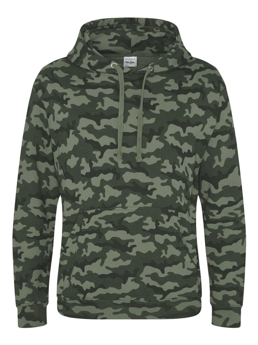 Felpa con cappuccio mimetica / Hoodie – Just Hoods by AWDis