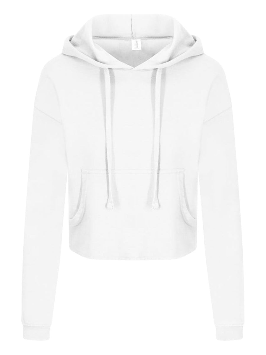 Girlie Cropped Hoodie Felpa da donna corta con cappuccio – Just Hoods by AWDis