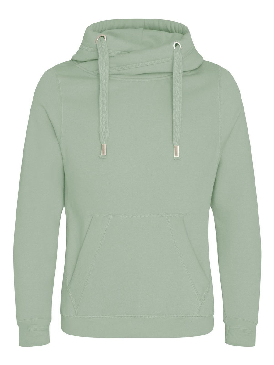 Felpa con cappuccio Cross Neck da uomo – Just Hoods by AWDis
