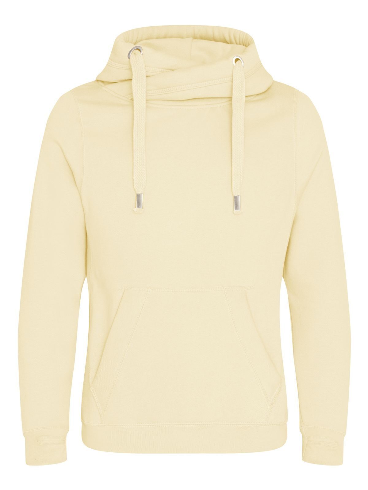 Cross Neck Hoodie Herren Sweatshirt / Hoodie – Just Hoods by AWDis – Farbe vanilla milkshake – individuell veredelbar
