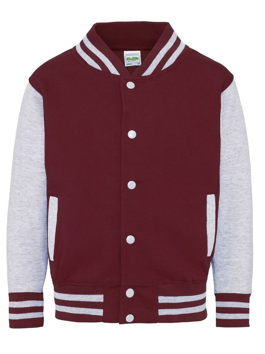 Felpa/Felpa con cappuccio per bambini Varsity Jacket – Just Hoods by AWDis