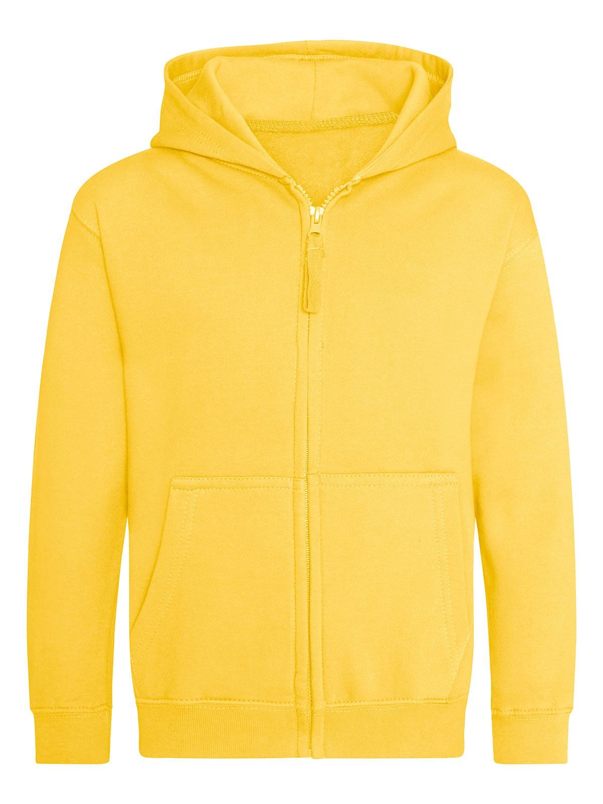 Zoodie Kinder Sweatshirt / Hoodie – Just Hoods by AWDis – Farbe sun yellow – individuell veredelbar