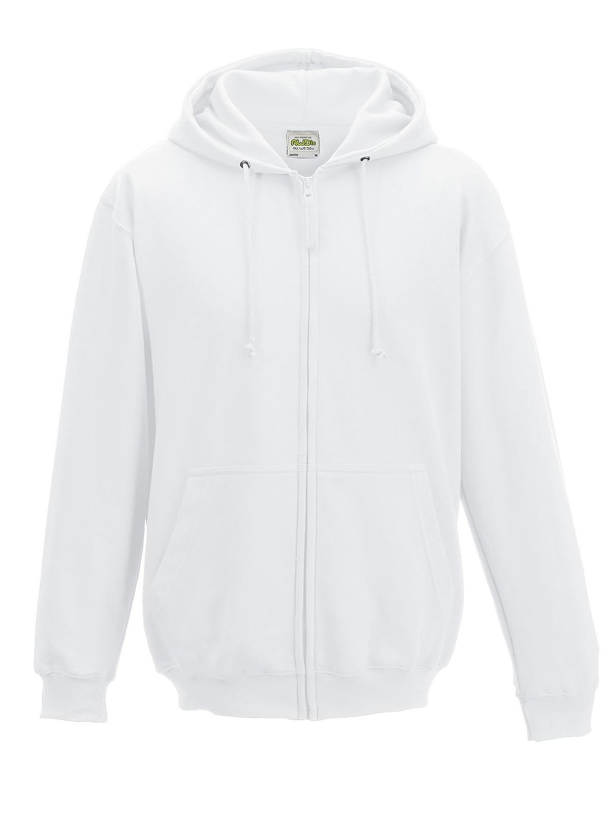Zoodie Sweatshirt / Hoodie – Just Hoods by AWDis – Farbe arctic white – individuell veredelbar