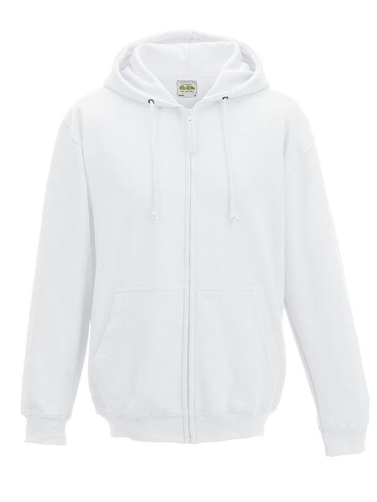 Zoodie Sweatshirt / Hoodie – Just Hoods by AWDis – Farbe arctic white – individuell veredelbar