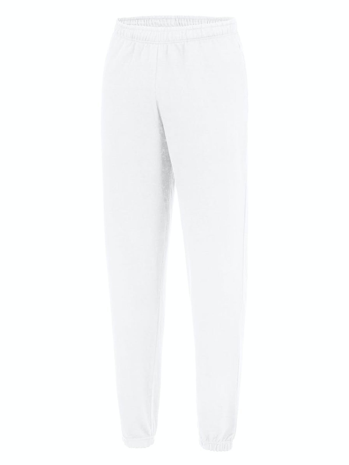 College Cuffed Jogpants Herren Hose / Rock – Just Hoods by AWDis – Farbe arctic white – individuell veredelbar