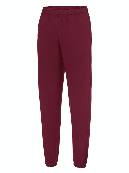 College Cuffed Jogpants Herren Hose / Rock – Just Hoods by AWDis – Farbe Burgundy – individuell veredelbar