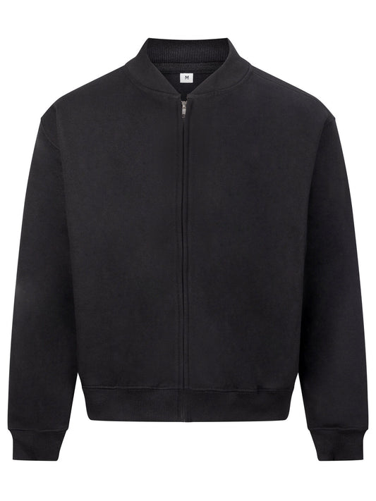 Signature Heavyweight Bomber Sweat Herren Sweatshirt / Hoodie – Just Hoods by AWDis – Farbe deep black – individuell veredelbar