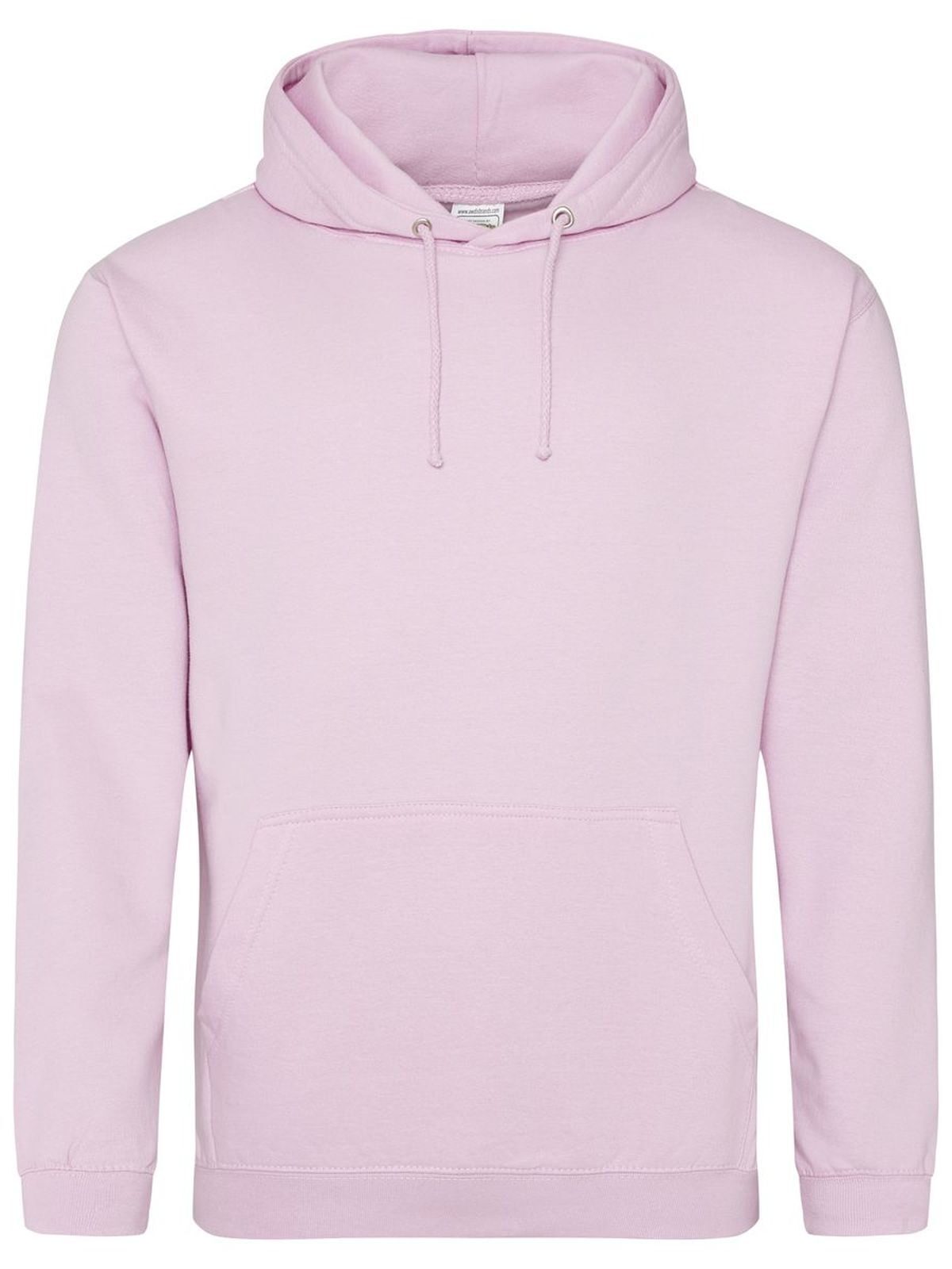 Organic Hoodie Herren Sweatshirt / Hoodie – Just Hoods by AWDis – Farbe baby pink – individuell veredelbar