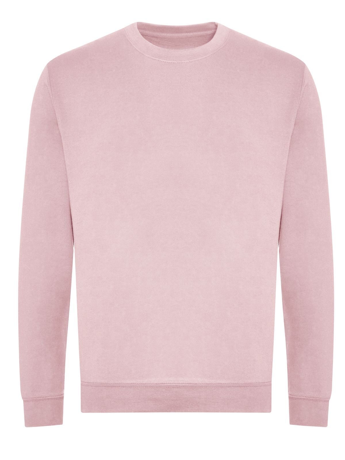 Organic Sweat Herren Sweatshirt / Hoodie – Just Hoods by AWDis – Farbe baby pink – individuell veredelbar