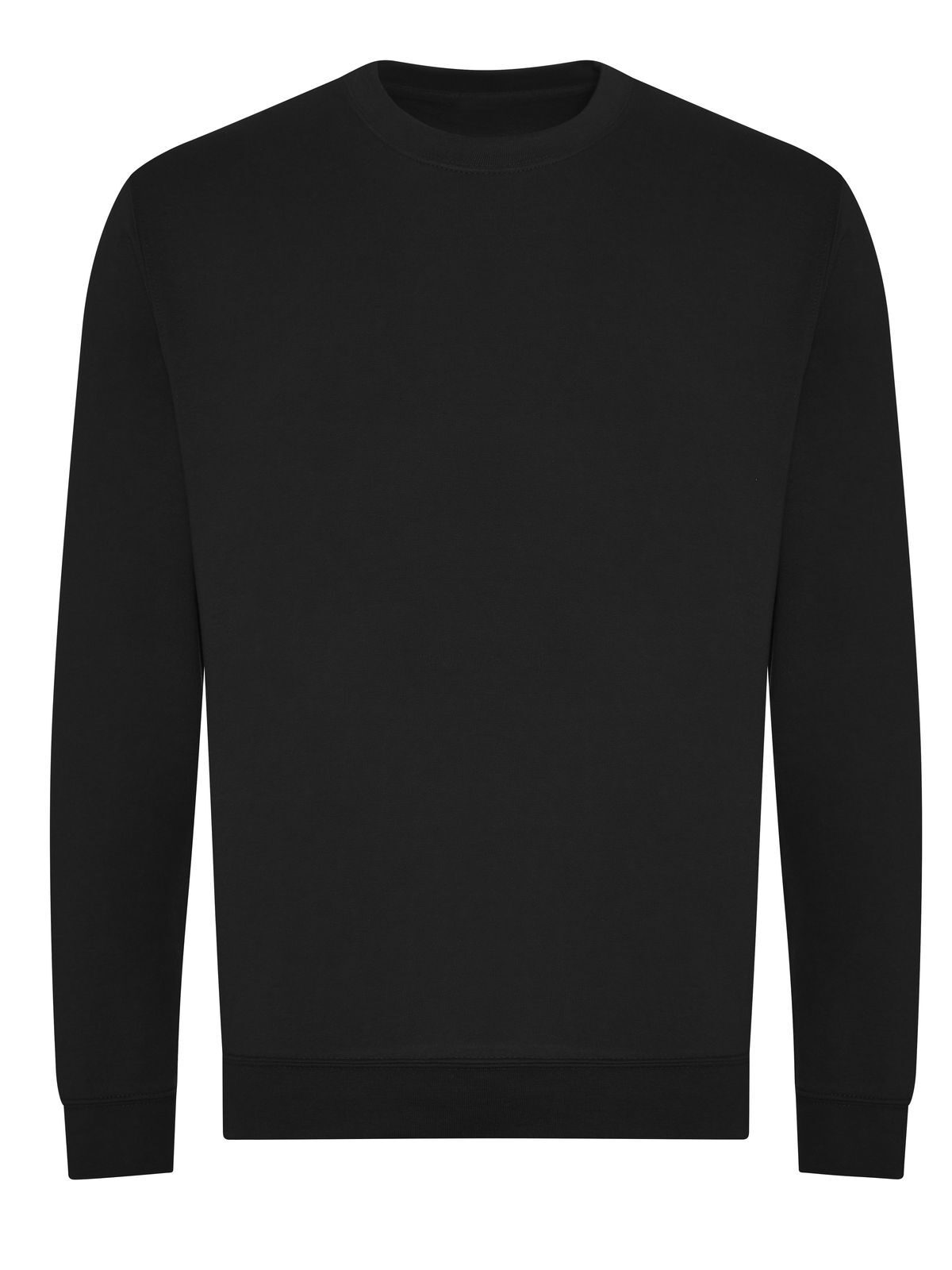 Organic Sweat Herren Sweatshirt / Hoodie – Just Hoods by AWDis – Farbe deep black – individuell veredelbar