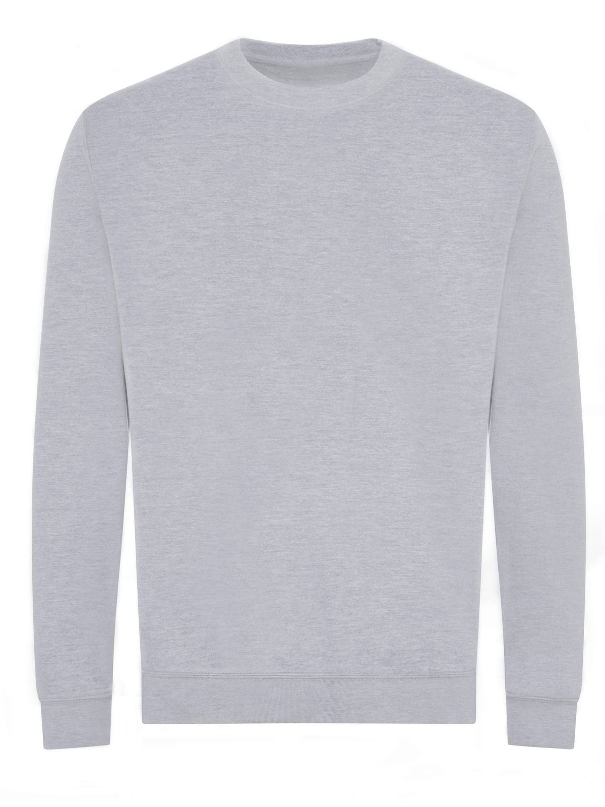 Organic Sweat Herren Sweatshirt / Hoodie – Just Hoods by AWDis – Farbe heather grey – individuell veredelbar